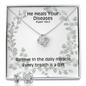 He Heals Your Diseases (Psalm 103:3) | Love Knot Necklace & Earring Set