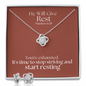 He Will Give  Rest (Matthew 11:28) | Love Knot Necklace & Earring Set