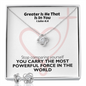 Greater Is He That Is In You (1 John 4:4) | Love Knot Necklace & Earring Set