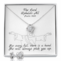 The Lord Upholds All (Psalm 145:14) | Love Knot Necklace & Earring Set