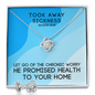 Took Away Sickness (Exodus 23:25) | Love Knot Necklace & Earring Set