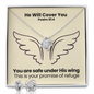 He Will Cover You (Psalm 91:4) | Love Knot Necklace & Earring Set