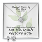 Healed Them By His Words (Psalm 107:20) | Love Knot Necklace & Earring Set