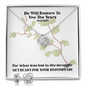 He Will Restore To You The Years (Joel 2:25) | Love Knot Necklace & Earring Set