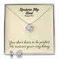 Restore My Soul (Psalm 23:3) | Love Knot Necklace & Earring Set