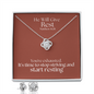He Will Give  Rest (Matthew 11:28) | Love Knot Necklace & Earring Set