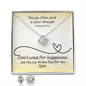 The Joy of the Lord Is Your Strength (Nehemiah 8:10) | Love Knot Necklace & Earring Set