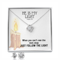He Is My Light (Psalm 27:1) | Love Knot Necklace & Earring Set