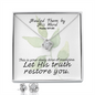 Healed Them By His Words (Psalm 107:20) | Love Knot Necklace & Earring Set