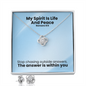 My Spirit Is Life And Peace (Romans 8:6) | Love Knot Necklace & Earring Set