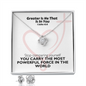 Greater Is He That Is In You (1 John 4:4) | Love Knot Necklace & Earring Set