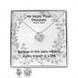 He Heals Your Diseases (Psalm 103:3) | Love Knot Necklace & Earring Set