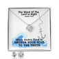 The Word Of The Lord Is Right (Psalm 33:4) | Love Knot Necklace & Earring Set