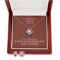 He Will Give  Rest (Matthew 11:28) | Love Knot Necklace & Earring Set