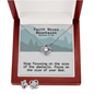 Faith Moves Mountains (Matthew 17:20) | Love Knot Necklace & Earring Set
