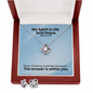 My Spirit Is Life And Peace (Romans 8:6) | Love Knot Necklace & Earring Set