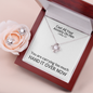 Cast All Your  Anxiety On Him (1 Peter 5:7) | Love Knot Necklace & Earring Set