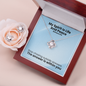 My Spirit Is Life And Peace (Romans 8:6) | Love Knot Necklace & Earring Set