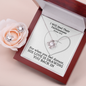 I Will Heal Their  Faithlessness (Hosea 14:4) | Love Knot Necklace & Earring Set
