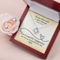 The Joy of the Lord Is Your Strength (Nehemiah 8:10) | Love Knot Necklace & Earring Set