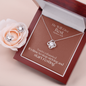 He Will Give  Rest (Matthew 11:28) | Love Knot Necklace & Earring Set