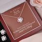 He Will Give  Rest (Matthew 11:28) | Love Knot Necklace & Earring Set