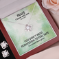 Peace I Leave With You (John 14:27) | Love Knot Necklace & Earring Set