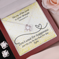 The Joy of the Lord Is Your Strength (Nehemiah 8:10) | Love Knot Necklace & Earring Set