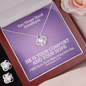 I Will Turn Your Mourning Into Joy (Jeremiah 31:13) | Love Knot Necklace & Earring Set