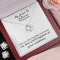 My Grace Is Sufficient (2 Corinthians 12:9) | Love Knot Necklace & Earring Set