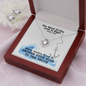 The Word Of The Lord Is Right (Psalm 33:4) | Love Knot Necklace & Earring Set