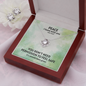 Peace I Leave With You (John 14:27) | Love Knot Necklace & Earring Set