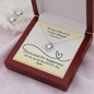 The Joy of the Lord Is Your Strength (Nehemiah 8:10) | Love Knot Necklace & Earring Set