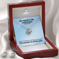 My Spirit Is Life And Peace (Romans 8:6) | Love Knot Necklace & Earring Set