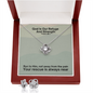 God Is Our Refuge And Strength (Psalm 46:1) | Love Knot Necklace & Earring Set