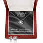 The Lord Is My Rock (Psalm 18:2) | Love Knot Necklace & Earring Set