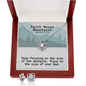 Faith Moves Mountains (Matthew 17:20) | Love Knot Necklace & Earring Set