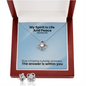 My Spirit Is Life And Peace (Romans 8:6) | Love Knot Necklace & Earring Set