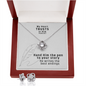 My Heart Trusts In Him (Psalm 28:7) | Love Knot Necklace & Earring Set