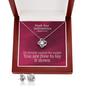 Took Our Infirmities (Matthew :17) | Love Knot Necklace & Earring Set