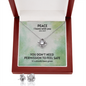 Peace I Leave With You (John 14:27) | Love Knot Necklace & Earring Set