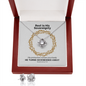 He Turns Sicknesses Away (Deuteronomy 7:15) | Love Knot Necklace & Earring Set