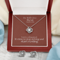 He Will Give  Rest (Matthew 11:28) | Love Knot Necklace & Earring Set