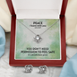 Peace I Leave With You (John 14:27) | Love Knot Necklace & Earring Set