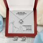 Be Kind And Compassionate (Ephesians 4:32) | Love Knot Necklace & Earring Set