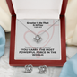 Greater Is He That Is In You (1 John 4:4) | Love Knot Necklace & Earring Set
