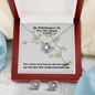 He Will Restore To You The Years (Joel 2:25) | Love Knot Necklace & Earring Set