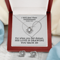 I Will Heal Their  Faithlessness (Hosea 14:4) | Love Knot Necklace & Earring Set