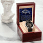 Men's Openwork Watch For Dad ~Luke 2:10-11~