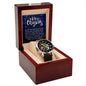 Men's Openwork Watch For Dad ~Luke 2:10-11~